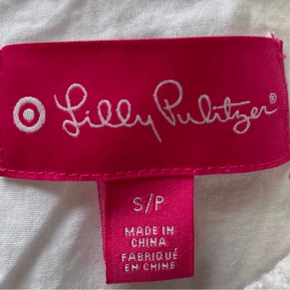 ☀️ NWOT Lilly Pulitzer Target Crochet Scallop Hem Tank Top In White! - Picture 3 of 4